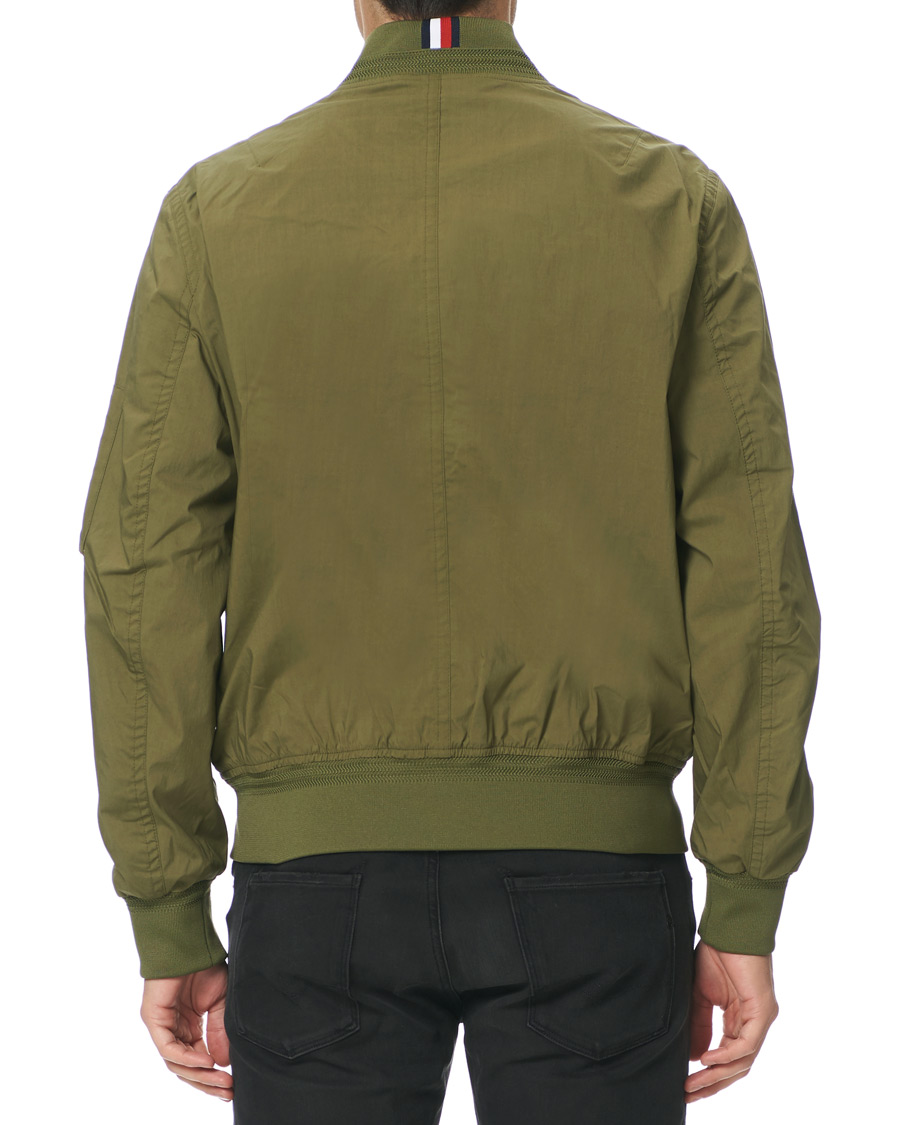 Uomini | Giacche | Tommy Hilfiger | Lightweight Cotton Bomber Jacket Moss Green