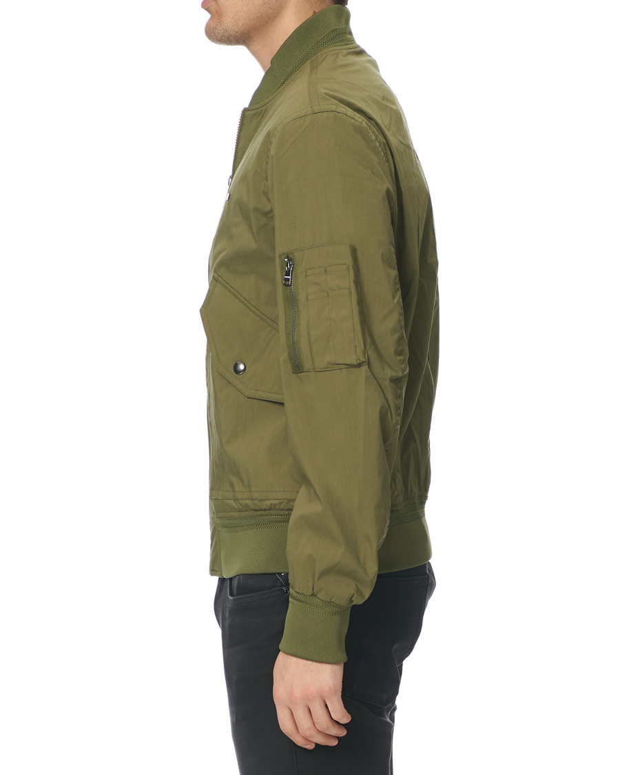 Uomini | Giacche | Tommy Hilfiger | Lightweight Cotton Bomber Jacket Moss Green