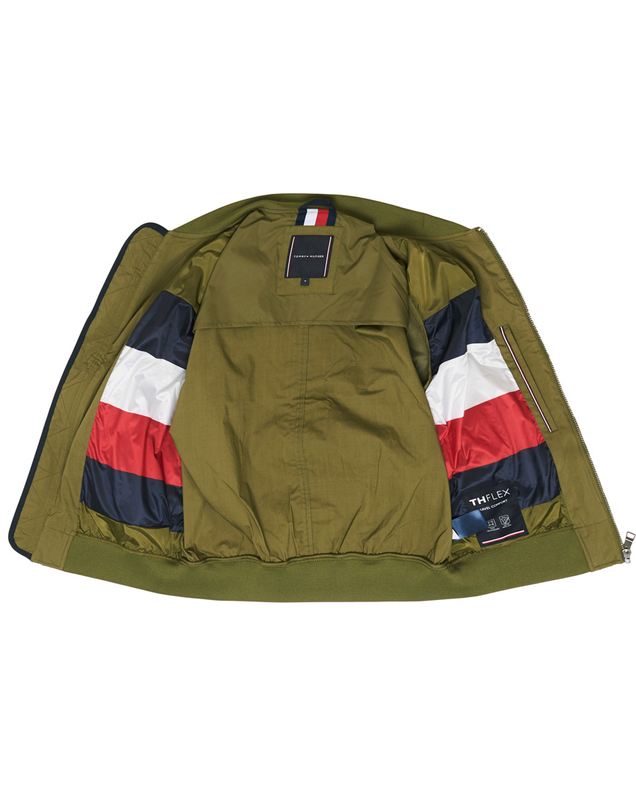 Uomini | Giacche | Tommy Hilfiger | Lightweight Cotton Bomber Jacket Moss Green
