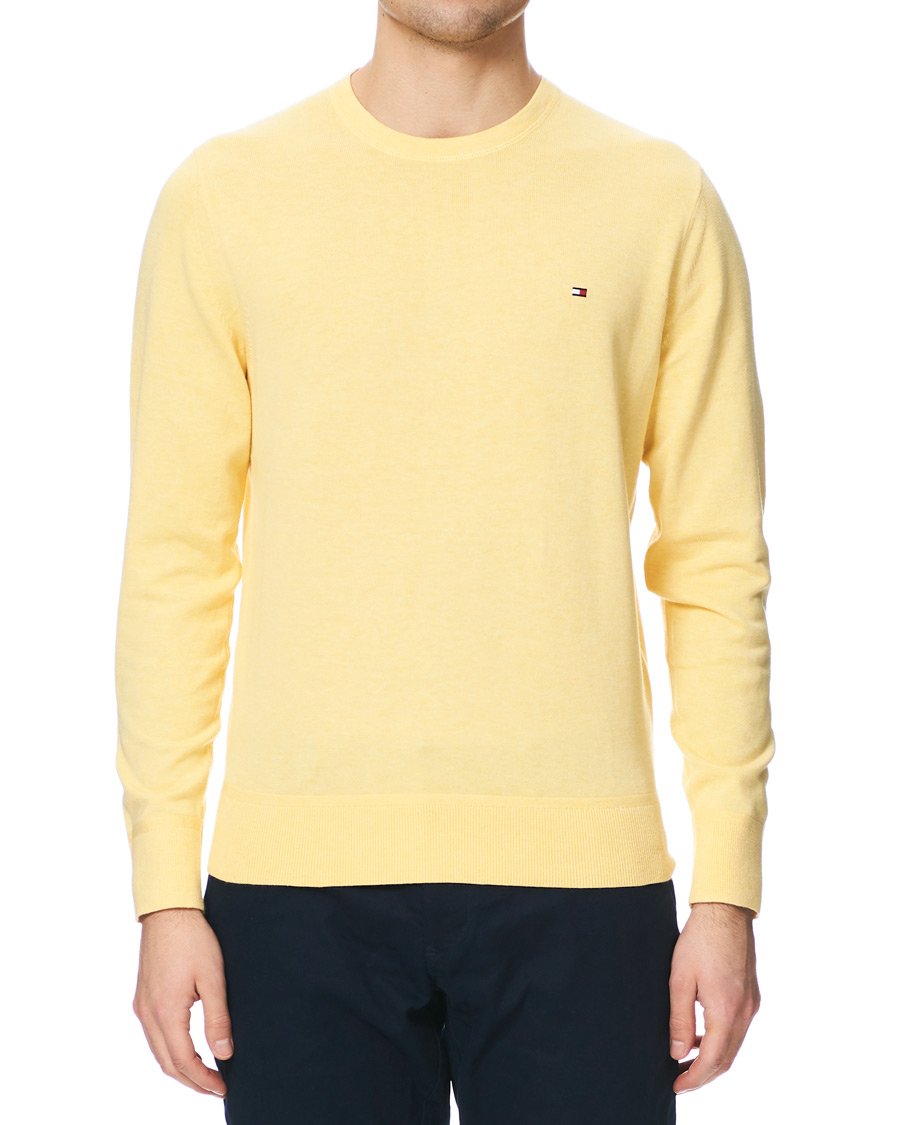 Uomini | Maglieria | Tommy Hilfiger | Organic Cotton/Silk Crew Neck Pullover Sun Ray