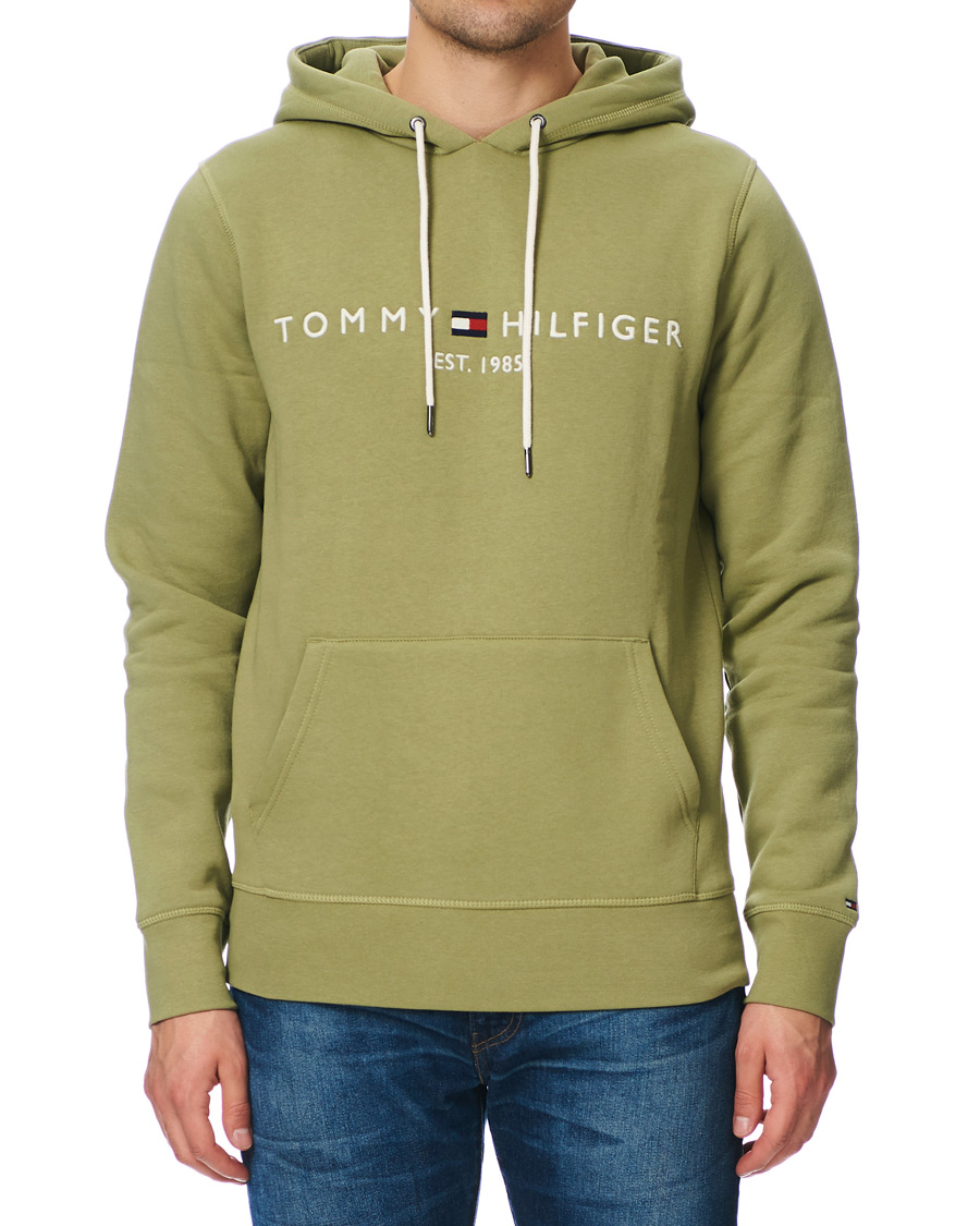 Uomini | Maglieria | Tommy Hilfiger | Logo Hoodie Faded Olive