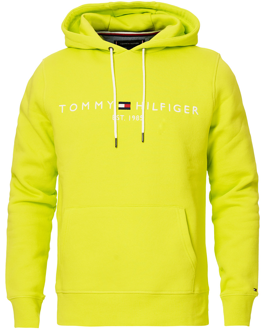 Uomini | Maglieria | Tommy Hilfiger | Logo Hoodie Lemon Lime