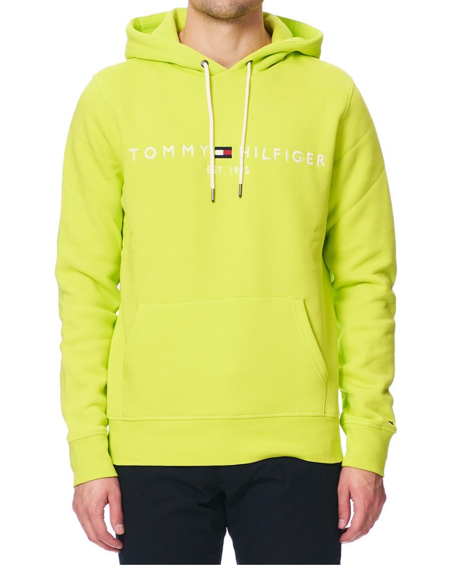 Uomini | Maglieria | Tommy Hilfiger | Logo Hoodie Lemon Lime