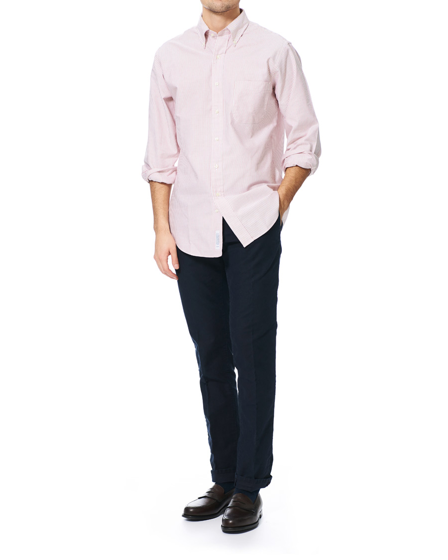 Uomini | Camicie | Brooks Brothers | Regent Fit Cotton Oxford Shirt Red/White