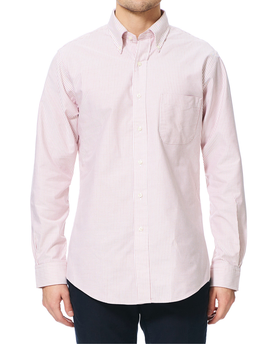 Uomini | Camicie | Brooks Brothers | Regent Fit Cotton Oxford Shirt Red/White