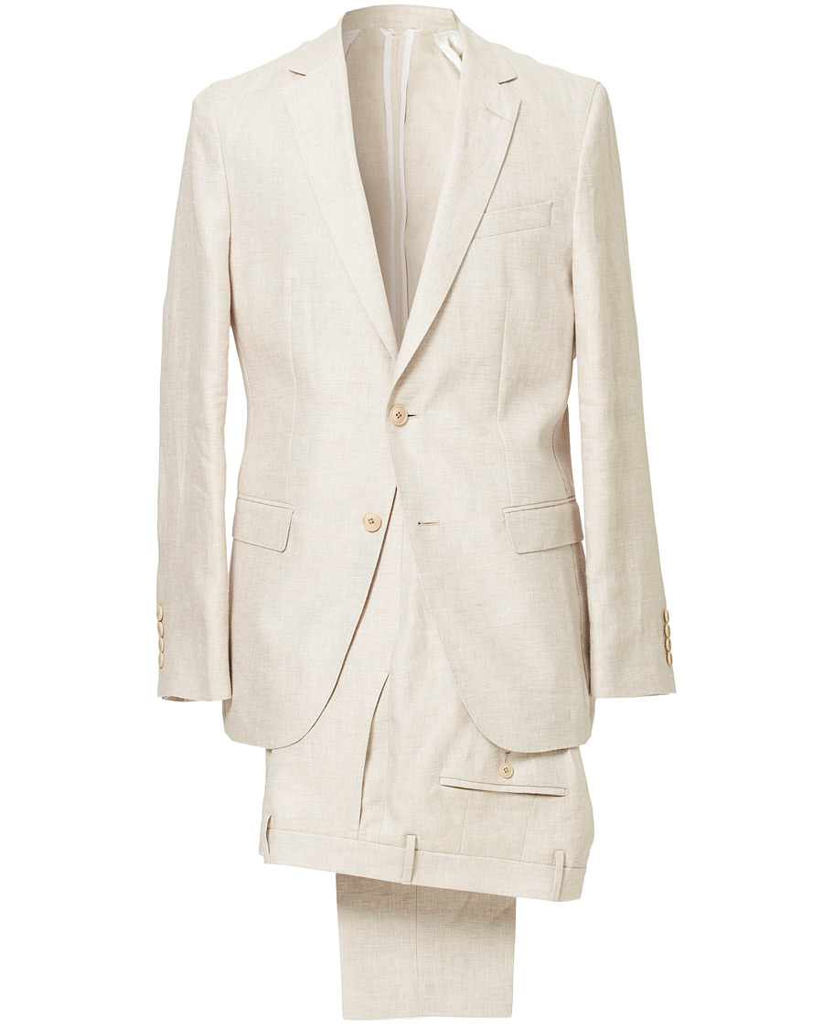 Uomini | Abiti | BOSS BLACK | BOSS Nelin/Ben Vegan Linen Suit Nature