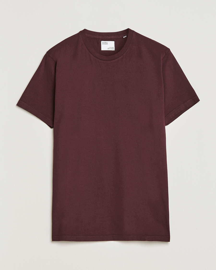Uomini | T-shirt | Colorful Standard | Classic Organic T-Shirt Oxblood Red