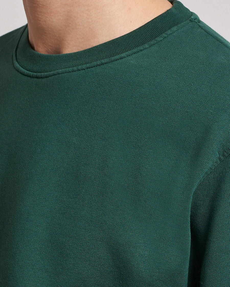 Uomini | Maglieria | Colorful Standard | Classic Organic Crew Neck Sweat Emerald Green