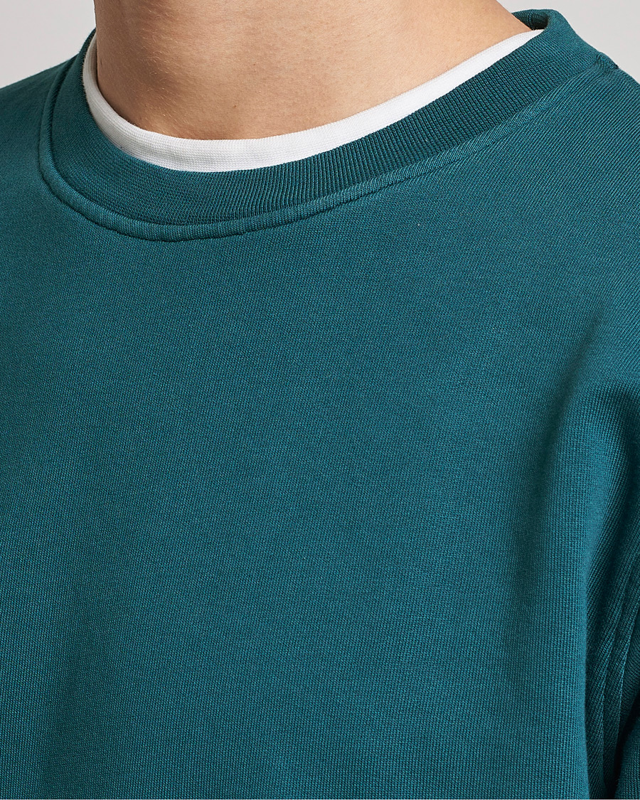 Uomini | Maglieria | Colorful Standard | Classic Organic Crew Neck Sweat Ocean Green