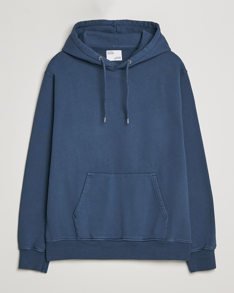 Uomini | Maglieria | Colorful Standard | Classic Organic Hood Petrol Blue