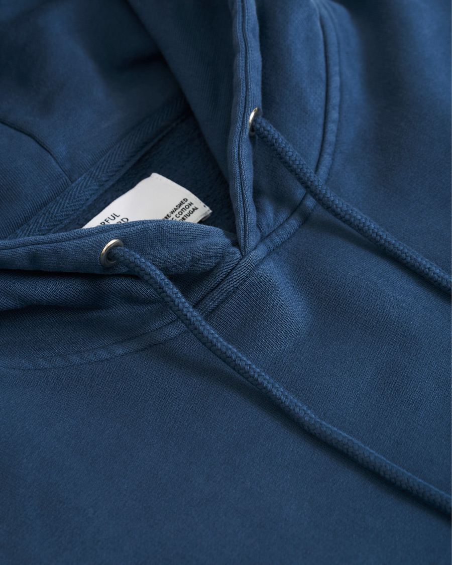 Uomini | Maglieria | Colorful Standard | Classic Organic Hood Petrol Blue