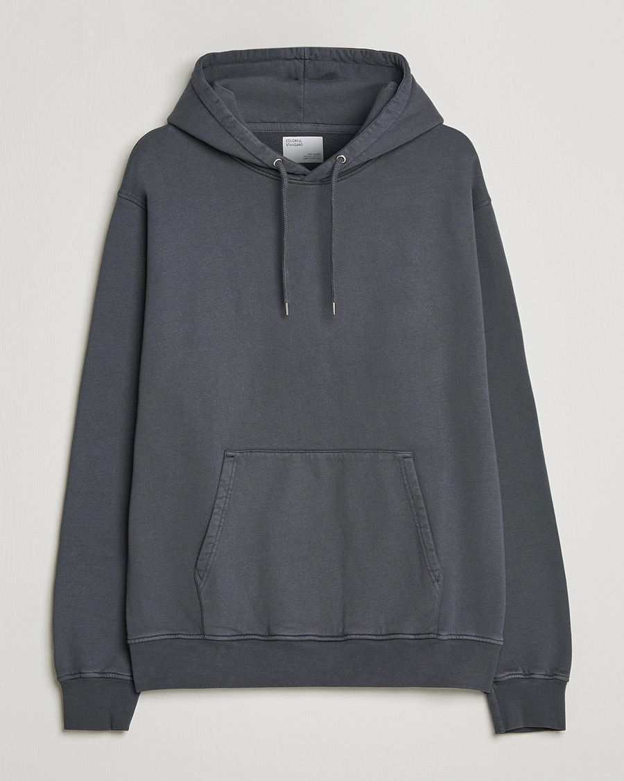 Uomini | Maglieria | Colorful Standard | Classic Organic Hood Lava Grey