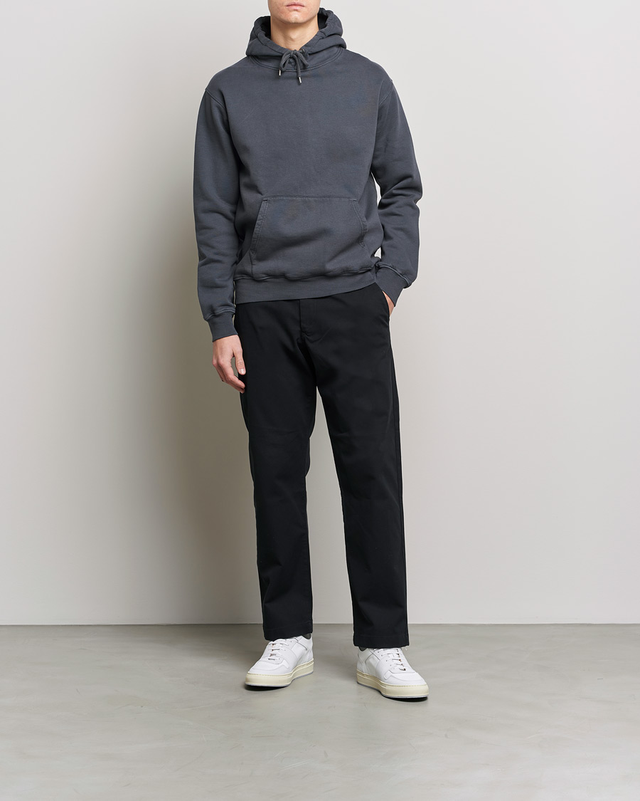 Uomini | Maglieria | Colorful Standard | Classic Organic Hood Lava Grey