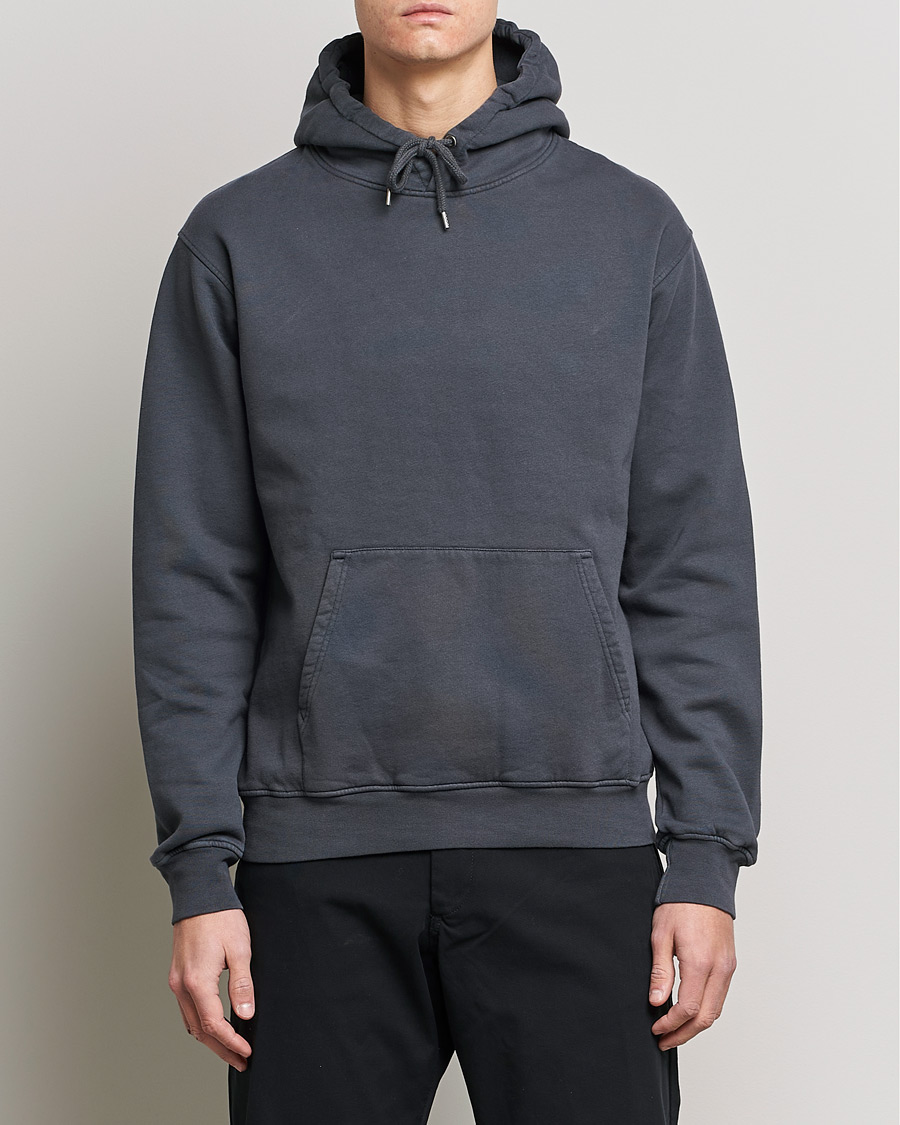 Uomini | Maglieria | Colorful Standard | Classic Organic Hood Lava Grey