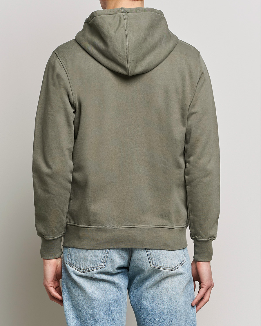 Uomini | Maglieria | Colorful Standard | Classic Organic Full Zip Hood Dusty Olive