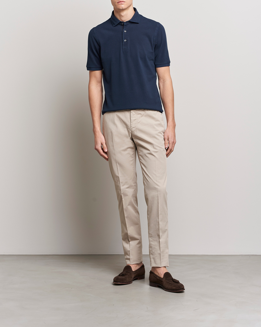 Uomini | Polo | Gran Sasso | Washed Polo Navy