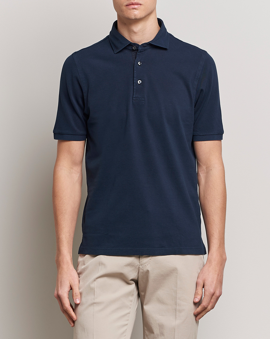 Uomini | Polo | Gran Sasso | Washed Polo Navy