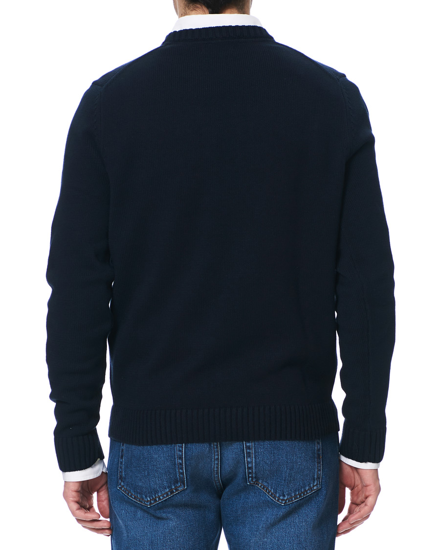 Uomini | Maglieria | Henri-Lloyd | Henri Lloyd Cross Flag Knitted Crew Neck Navy