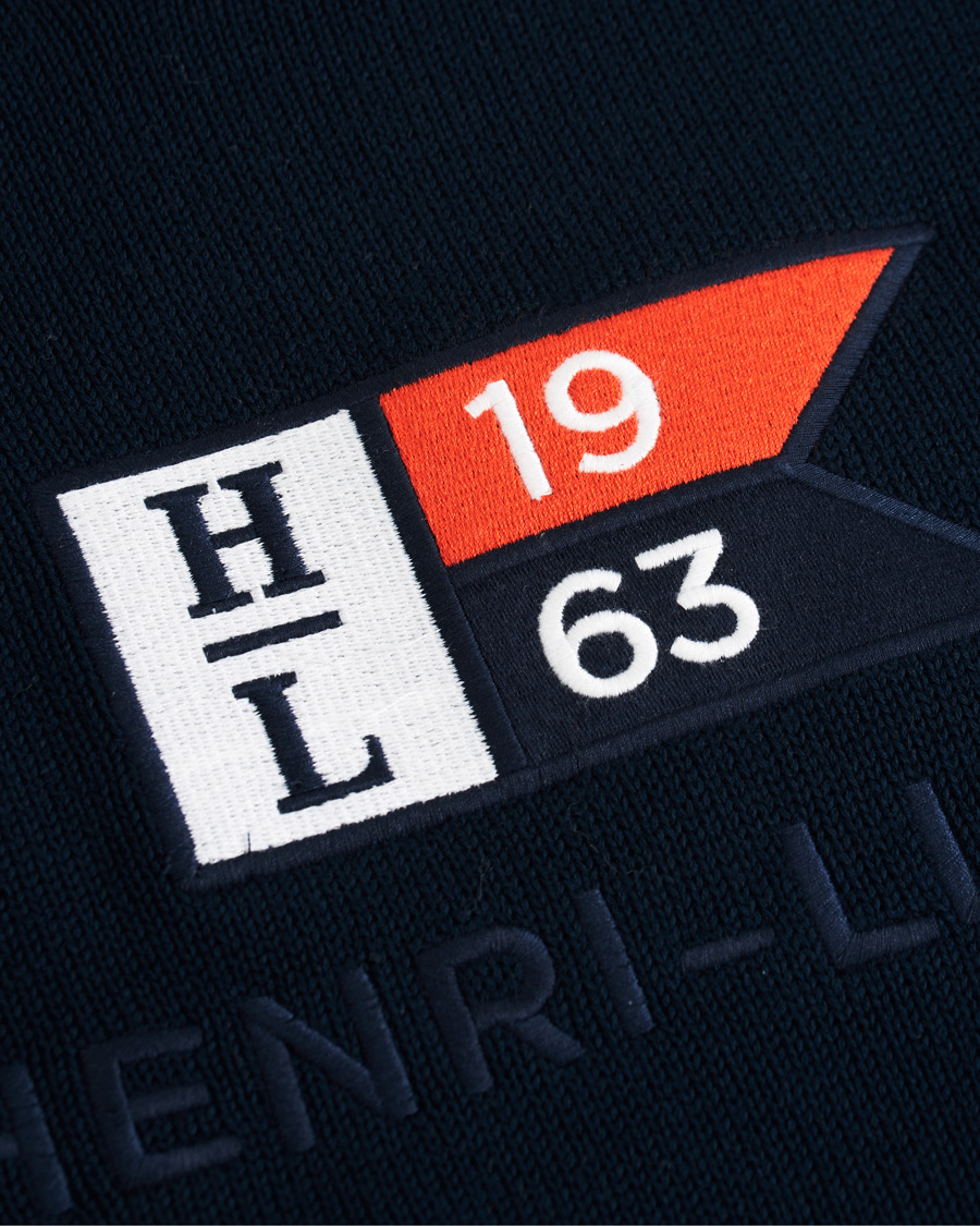 Uomini | Maglieria | Henri-Lloyd | Henri Lloyd Cross Flag Knitted Crew Neck Navy