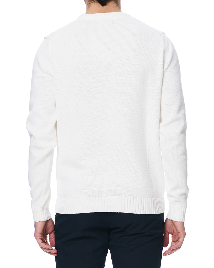 Uomini | Maglieria | Henri-Lloyd | Henri Lloyd Cross Flag Knitted Crew Neck Off White