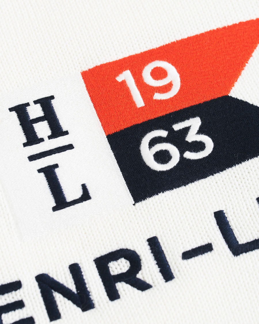 Uomini | Maglieria | Henri-Lloyd | Henri Lloyd Cross Flag Knitted Crew Neck Off White