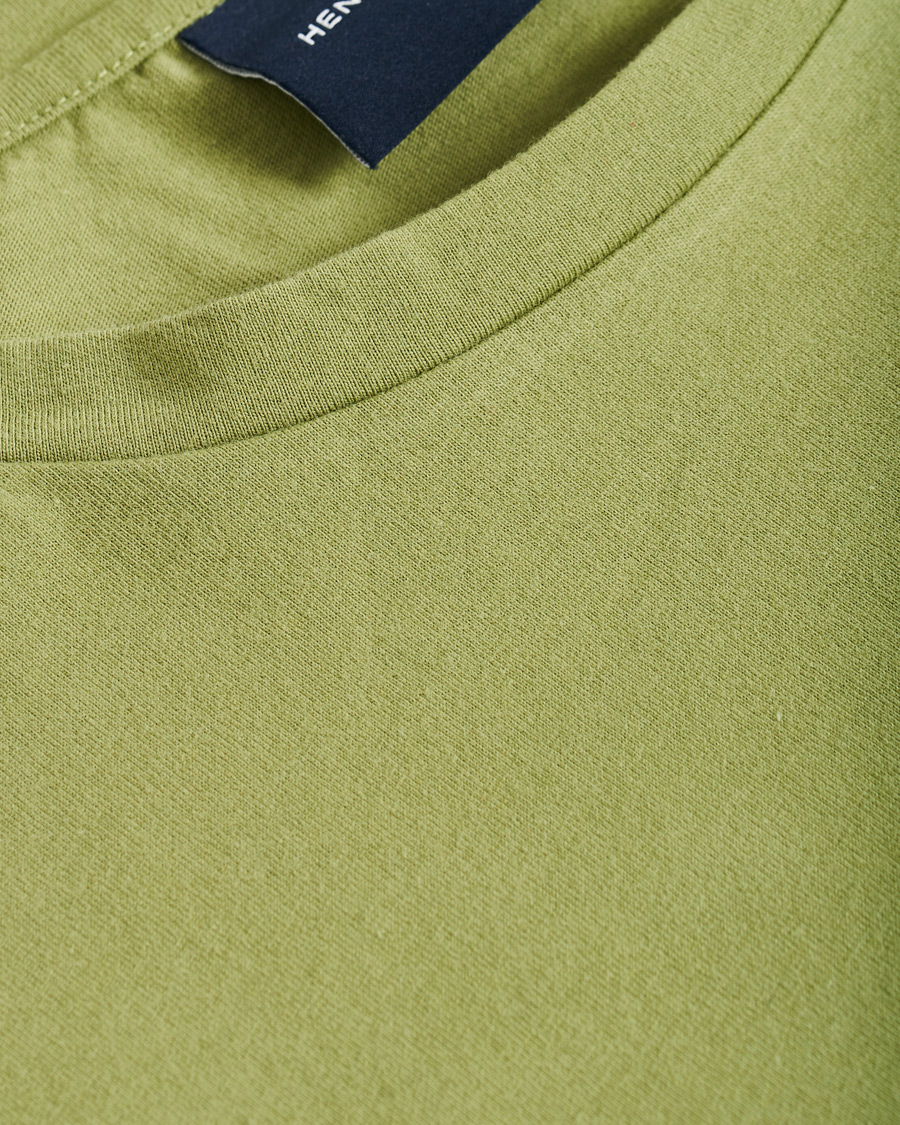 Uomini | T-shirt | Henri-Lloyd | Henri Lloyd RWR Backprint Long Sleeve Crew Neck Tee Light Green