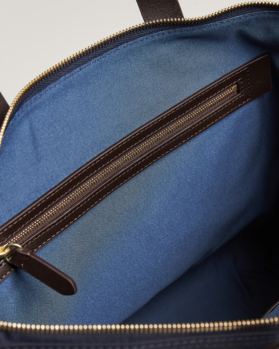 Uomini | Borse | Mismo | MismoM/S Canvas Slim BriefNavy/Dark Brown