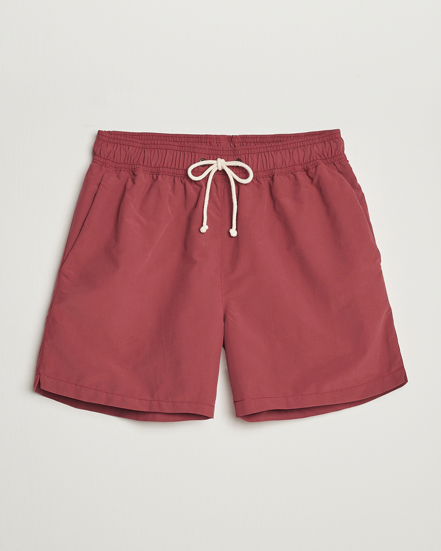 Uomini | Costumi da bagno | Ripa Ripa | Plain Swimshorts Soft Red