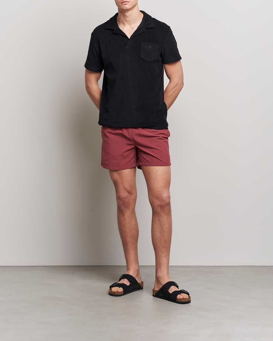 Uomini | Costumi da bagno | Ripa Ripa | Plain Swimshorts Soft Red