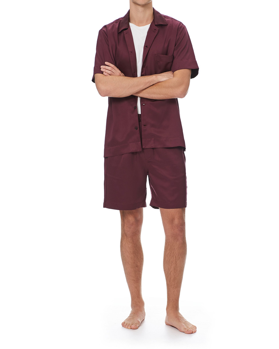 Uomini | Accappatoi & Pigiami | CDLP | Home Suit Short Sleeve Burgundy