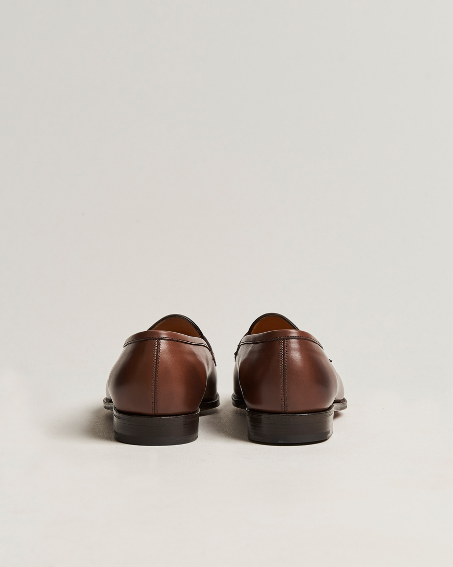 Uomini | Mocassini | Edward Green | Piccadilly Penny Loafer Dark Oak Antique
