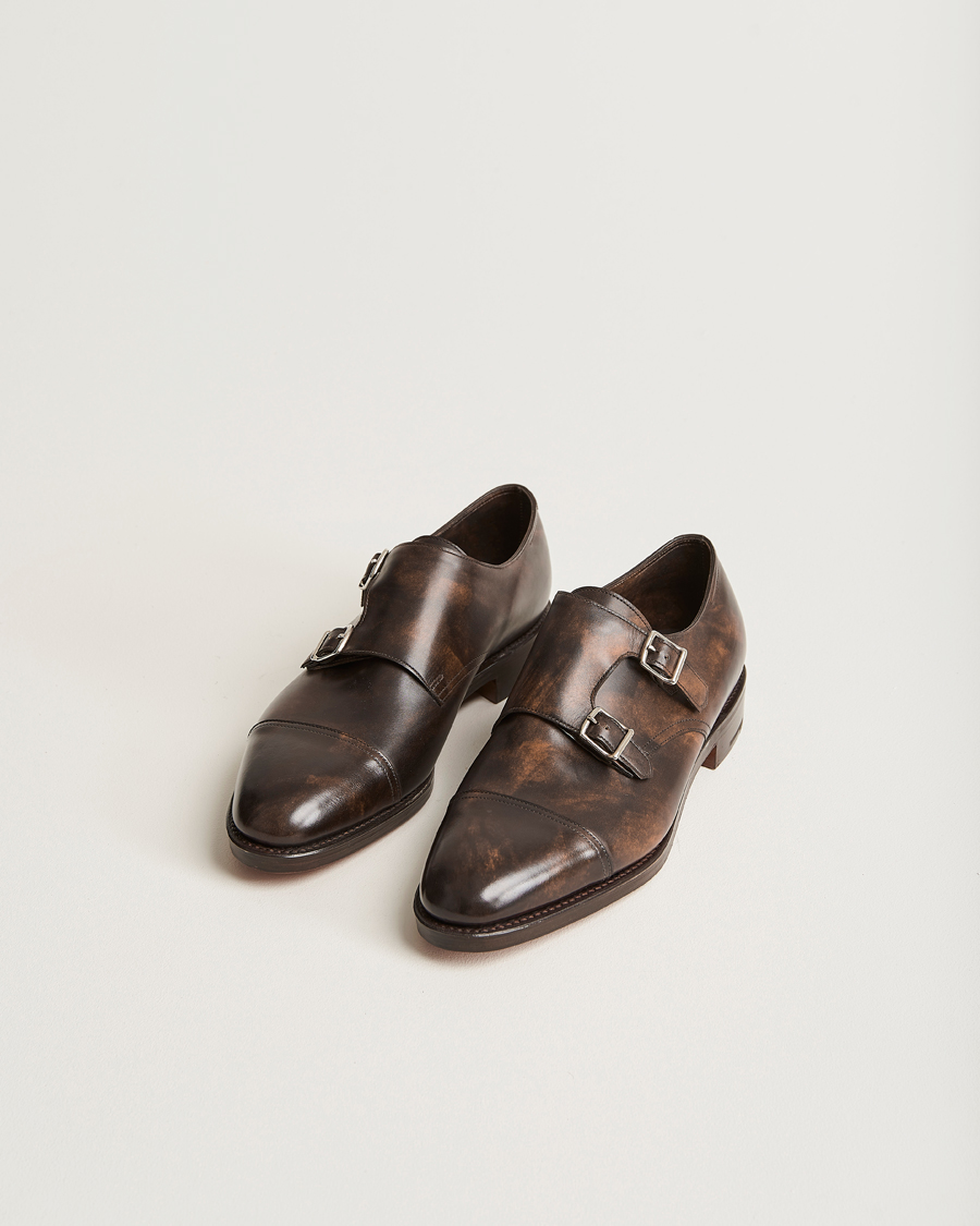 Uomini | John Lobb William Double Monkstrap Dark Brown Calf | John Lobb | William Double Monkstrap Dark Brown Calf