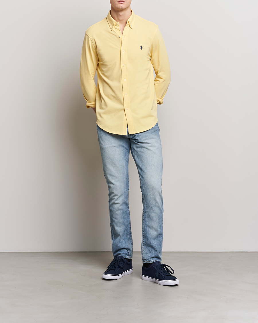 Uomini | Camicie | Polo Ralph Lauren | Featherweight Mesh Shirt Corn Yellow