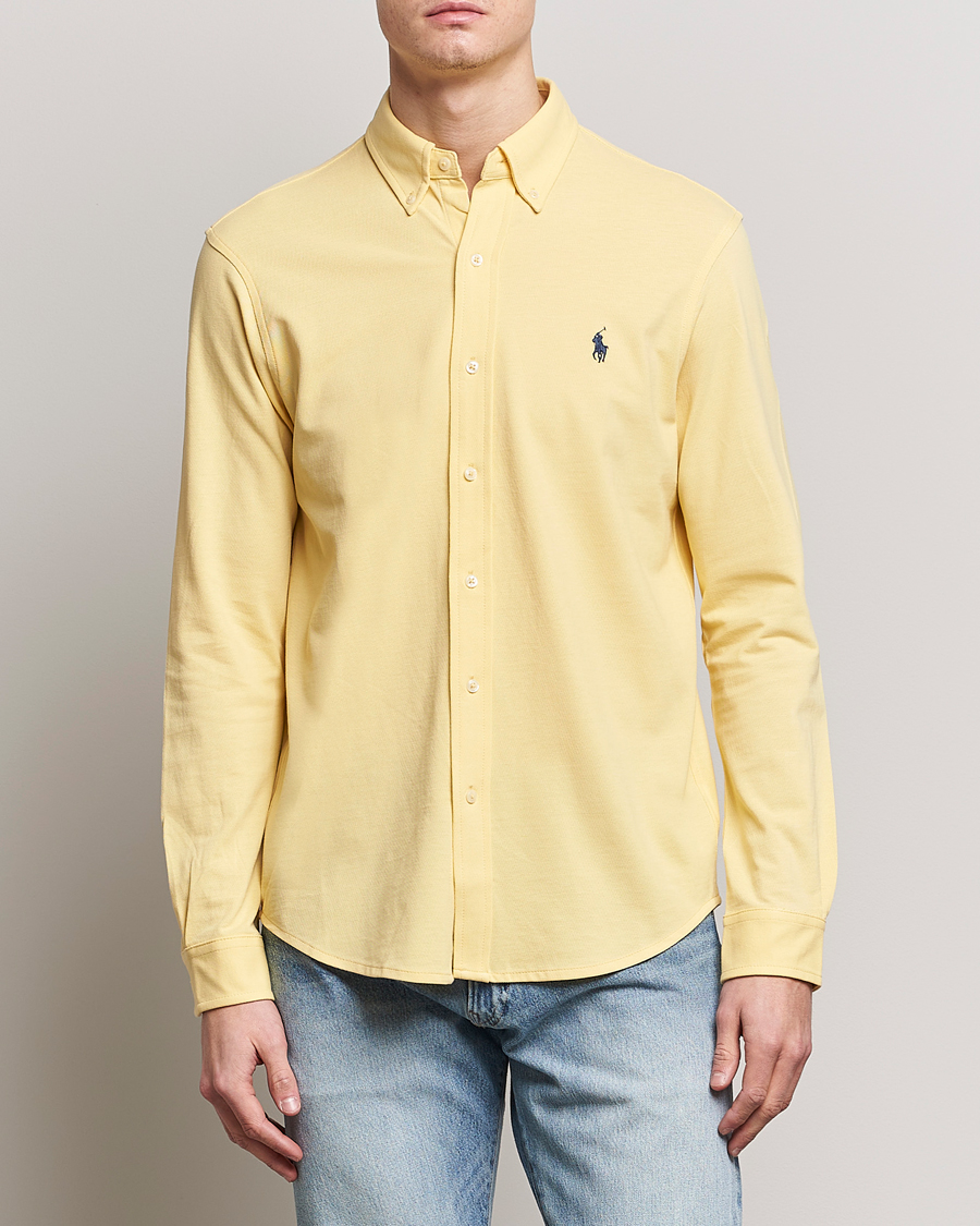 Uomini | Camicie | Polo Ralph Lauren | Featherweight Mesh Shirt Corn Yellow