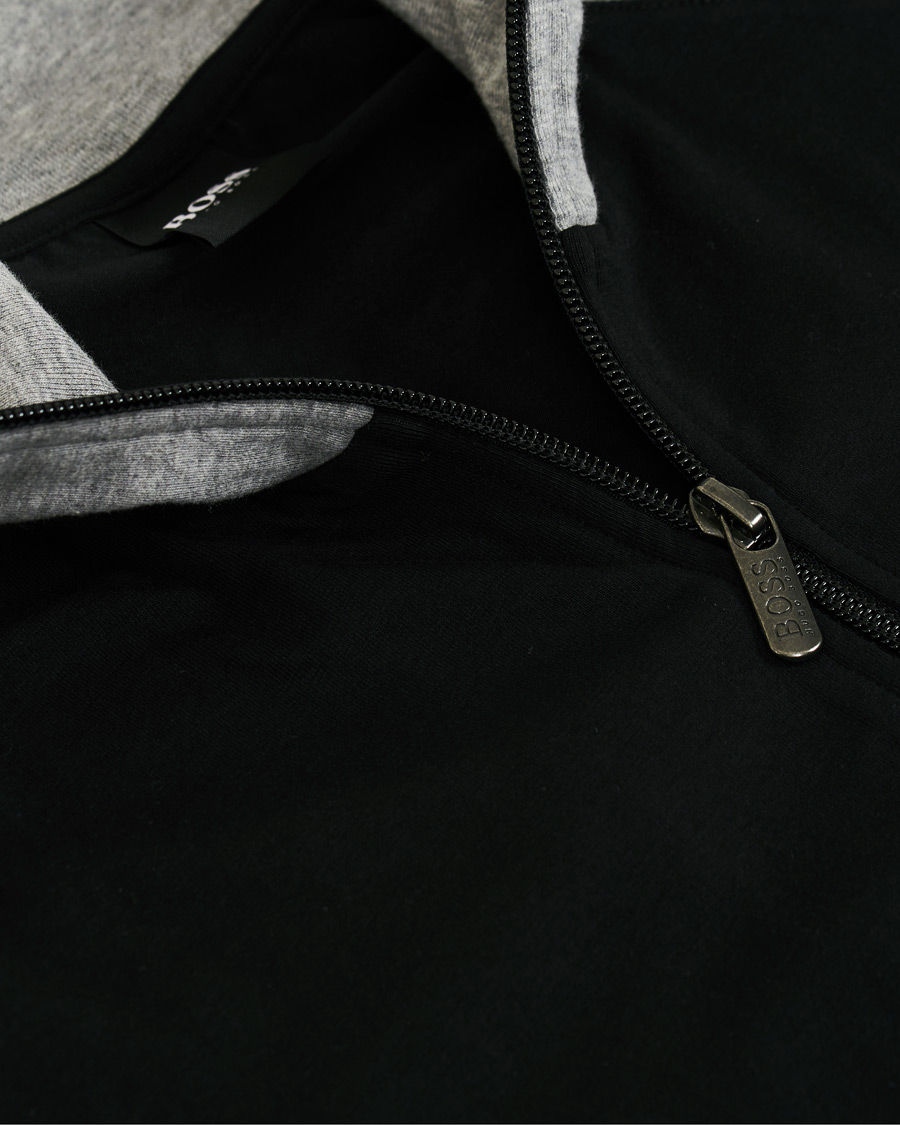 Uomini | BOSS Loungewear Full-Zip Sweater Black | BOSS BLACK | BOSS Loungewear Full-Zip Sweater Black