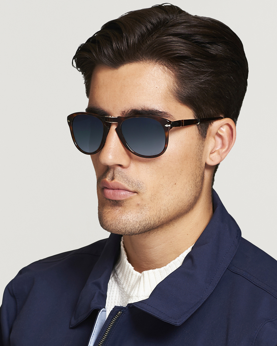 Uomini | Occhiali da sole | Persol | 0PO0714 Folding Sunglasses Havana/Blue Gradient