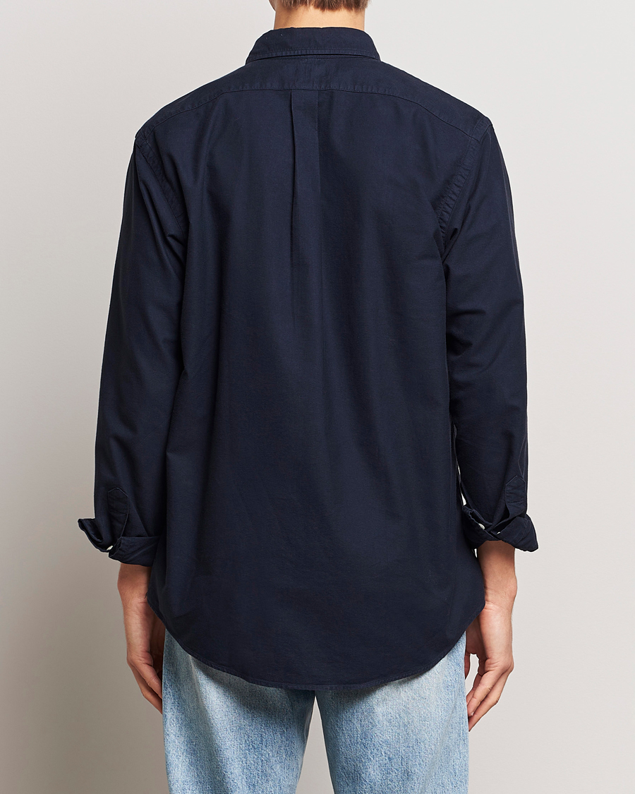 Uomini | Camicie | Polo Ralph Lauren | Custom Fit Garment Dyed Oxford Shirt Navy