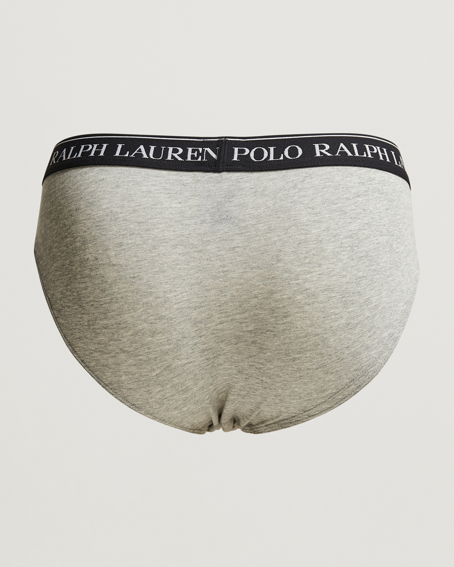 Uomini | Biancheria intima | Polo Ralph Lauren | 3-Pack Low Rise Brief Black/White/Grey