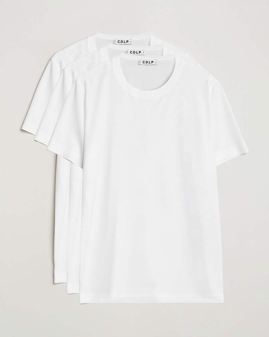 Uomini | T-shirt | CDLP | 3-Pack Midweight T-Shirt White