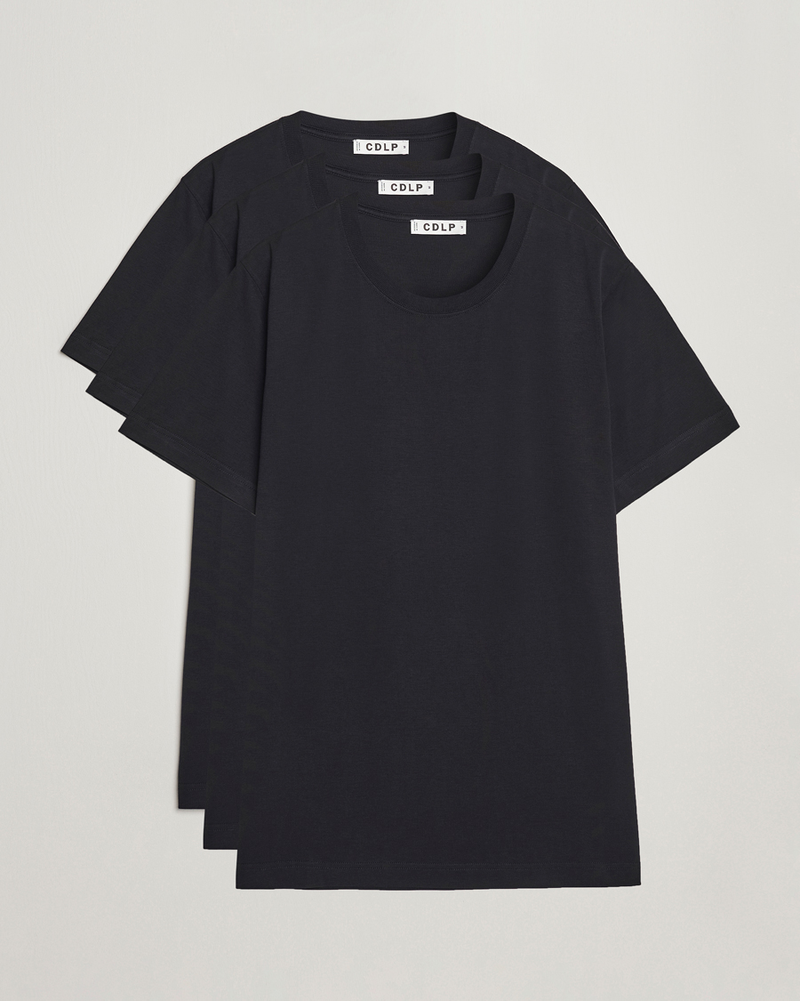 Uomini | T-shirt | CDLP | 3-Pack Midweight T-Shirt Black