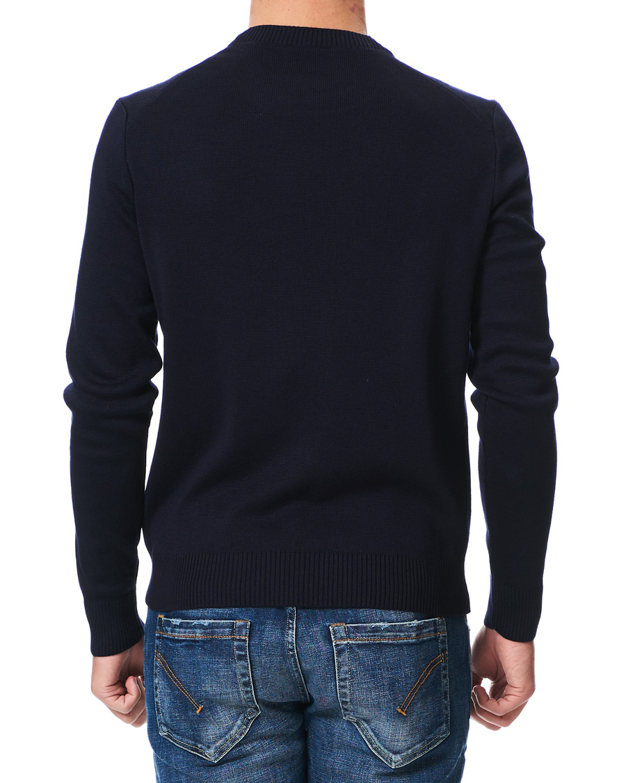 Uomini | Maglieria | AMI | Heart Logo Merino Sweater Navy