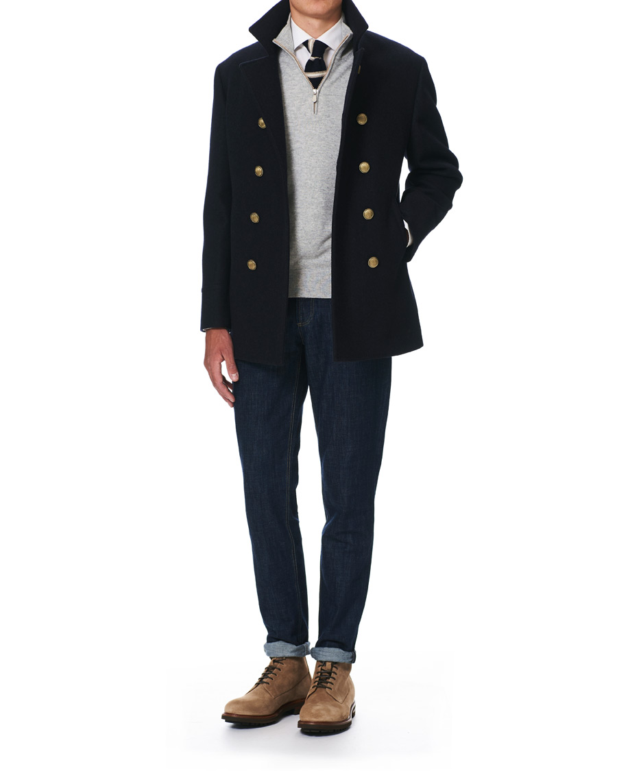 Uomini | Brunello Cucinelli Plain Toe Leather Boot Sand Suede | Brunello Cucinelli | Plain Toe Leather Boot Sand Suede