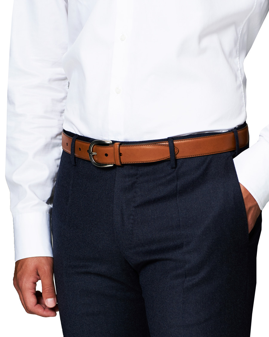 Uomini | Brunello Cucinelli Plain Belt Brown Calf | Brunello Cucinelli | Plain Belt Brown Calf