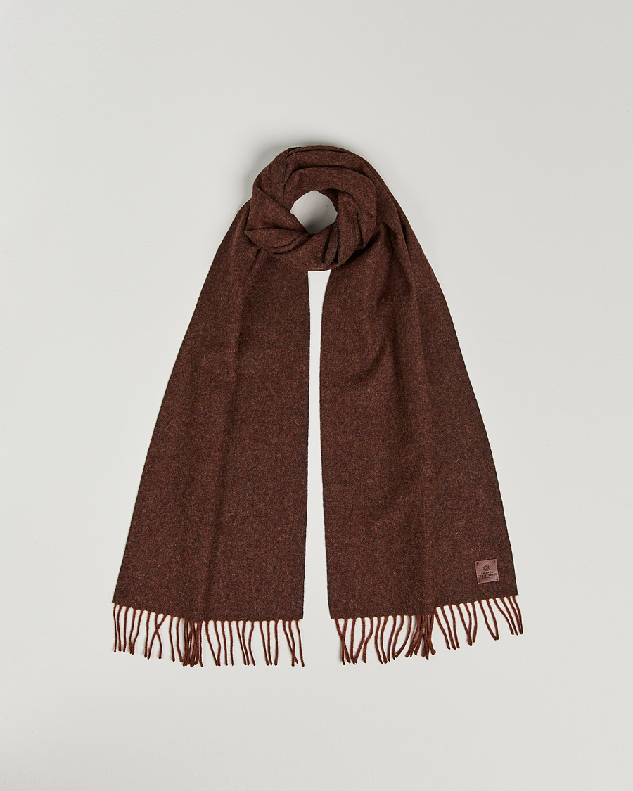 Uomini | Amanda Christensen Wool Scarf Rost Melange | Amanda Christensen | Wool Scarf Rost Melange