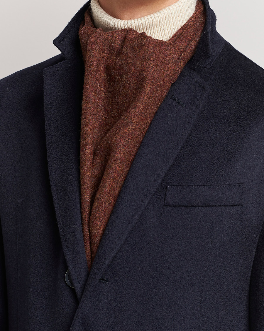 Uomini | Amanda Christensen Wool Scarf Rost Melange | Amanda Christensen | Wool Scarf Rost Melange