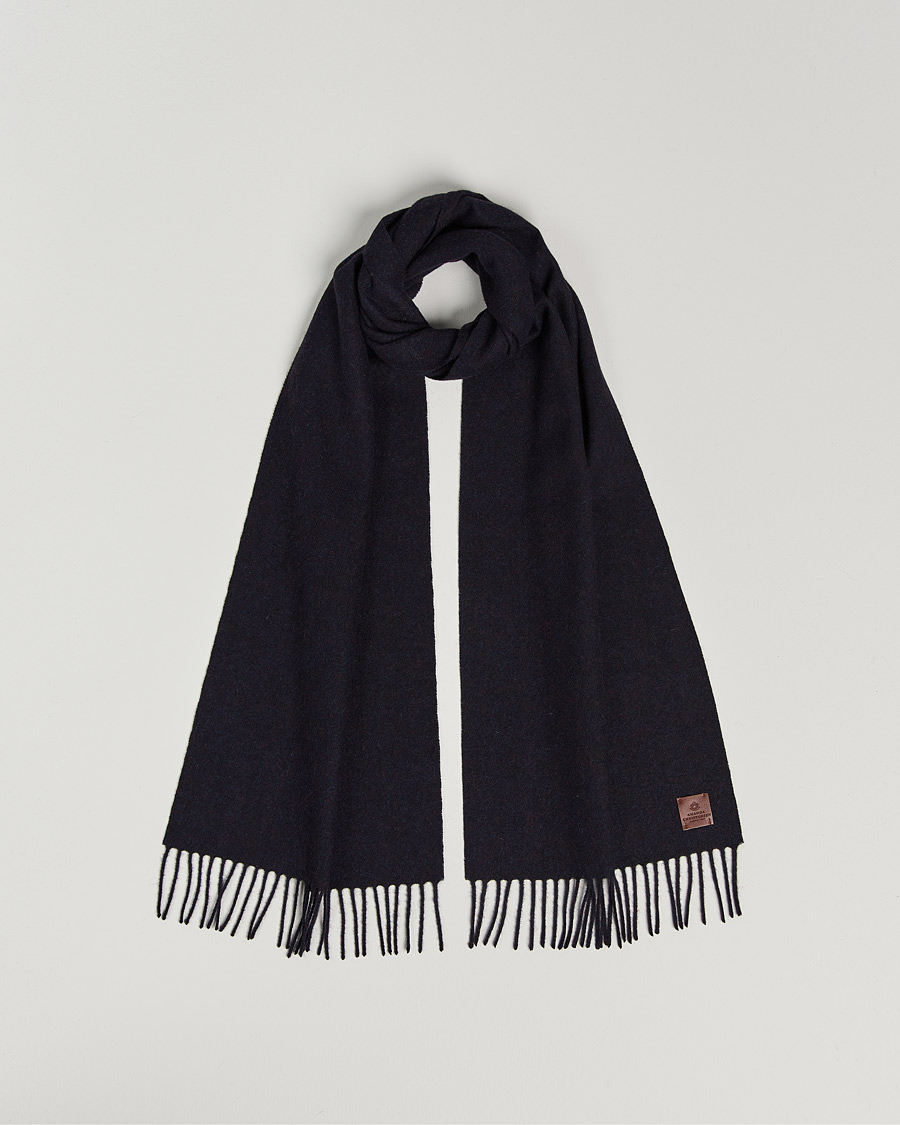 Uomini | Amanda Christensen Merino Wool Scarf Navy Melange | Amanda Christensen | Merino Wool Scarf Navy Melange