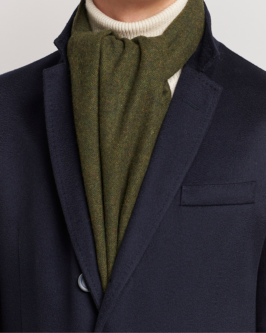 Uomini | Amanda Christensen Merino Wool Scarf Green Melange | Amanda Christensen | Merino Wool Scarf Green Melange