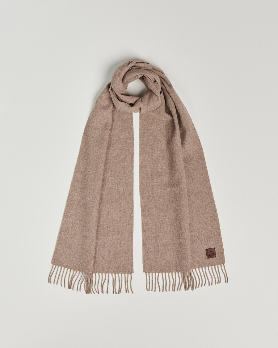 Uomini | Amanda Christensen Wool Scarf Beige Melange | Amanda Christensen | Wool Scarf Beige Melange