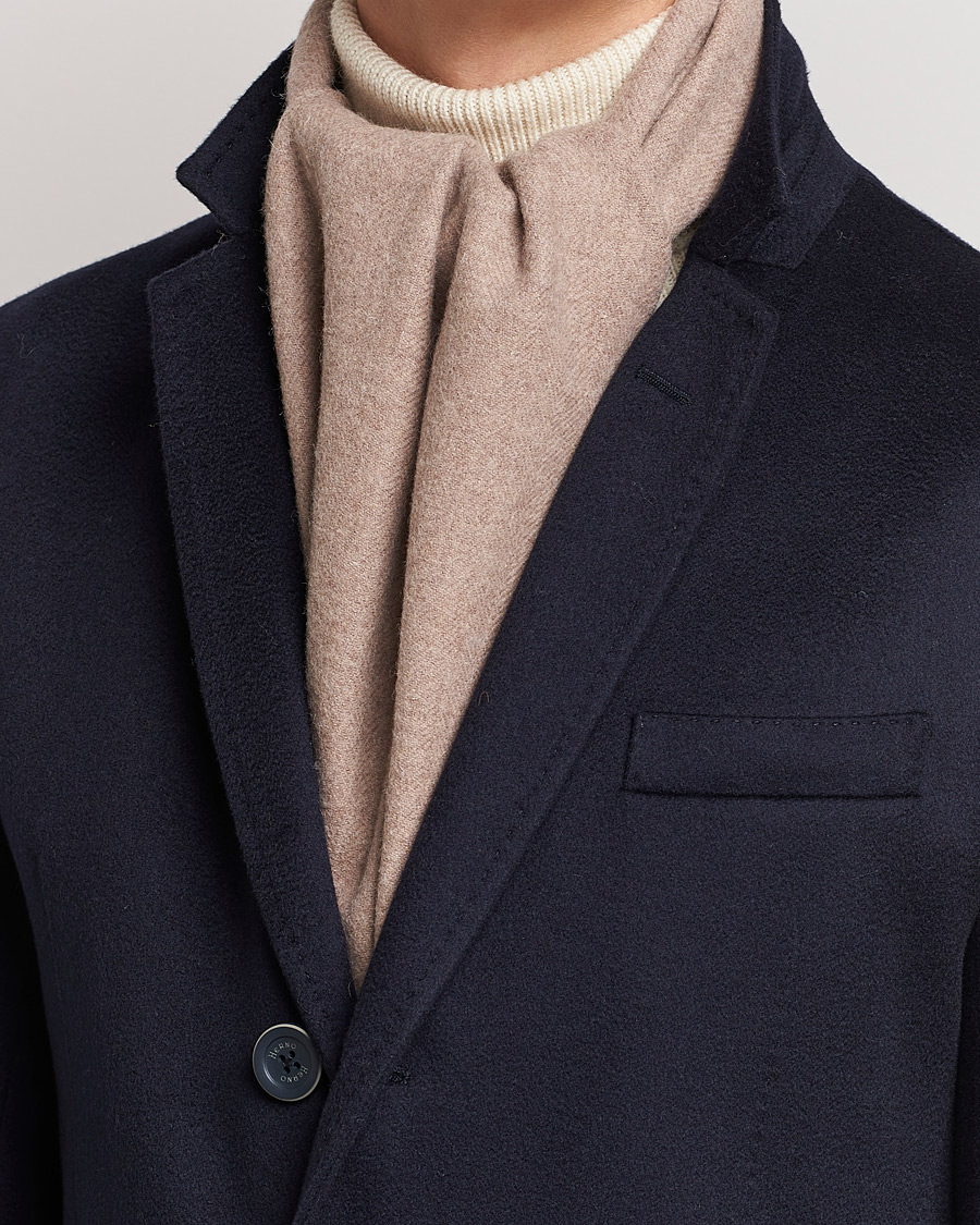 Uomini | Amanda Christensen Wool Scarf Beige Melange | Amanda Christensen | Wool Scarf Beige Melange