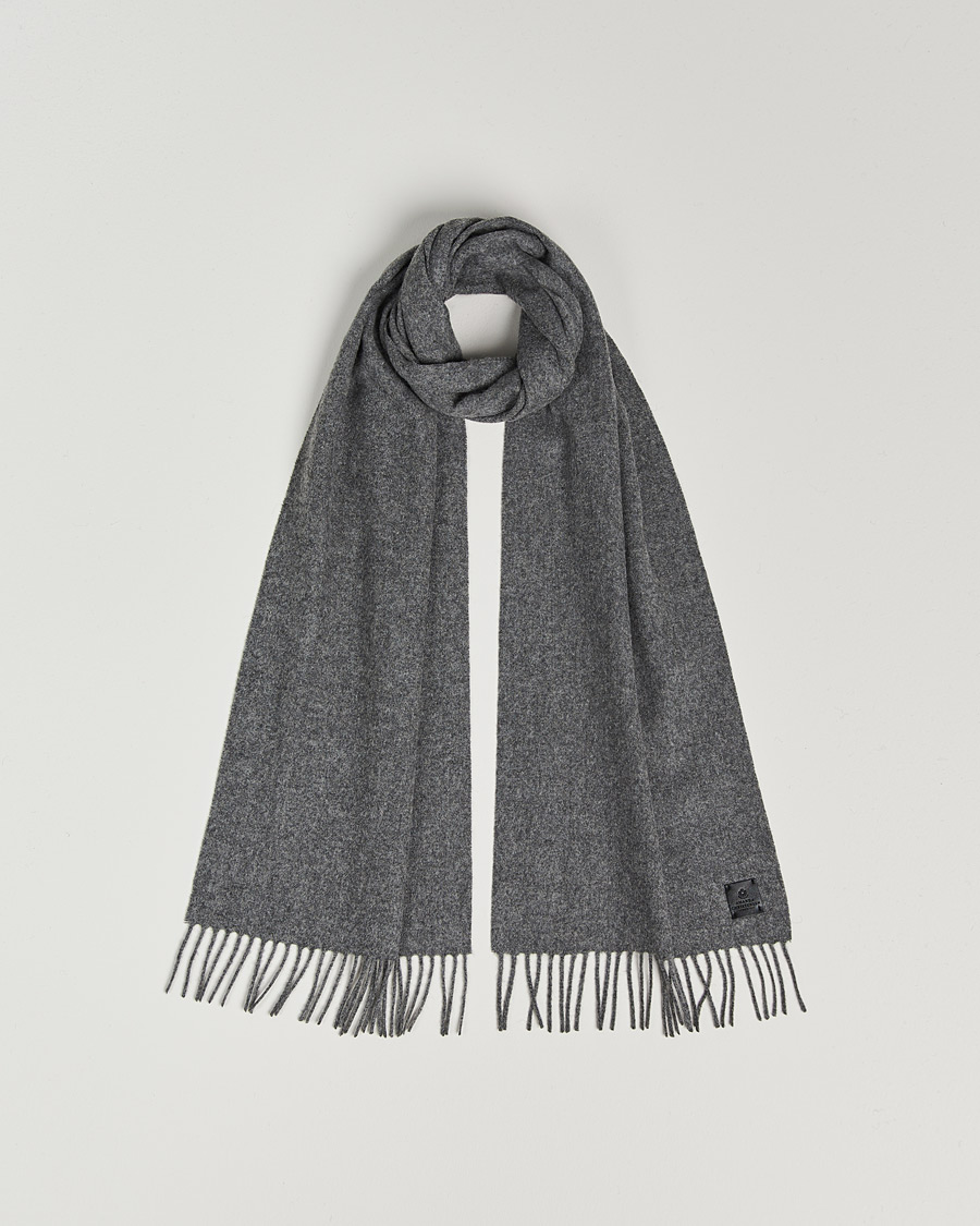 Uomini | Amanda Christensen Wool Scarf Grey Melange | Amanda Christensen | Wool Scarf Grey Melange